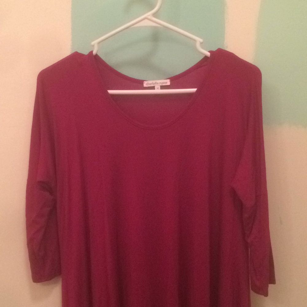 magenta dress